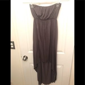 NWT Maxi Strapless w back Tie Dress